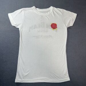 Women's Jim Beam White T-Shirt L Kentucky Bourbon Whiskey